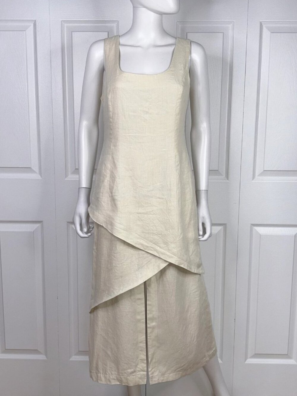 RENÉ DERBY women's linen dress small